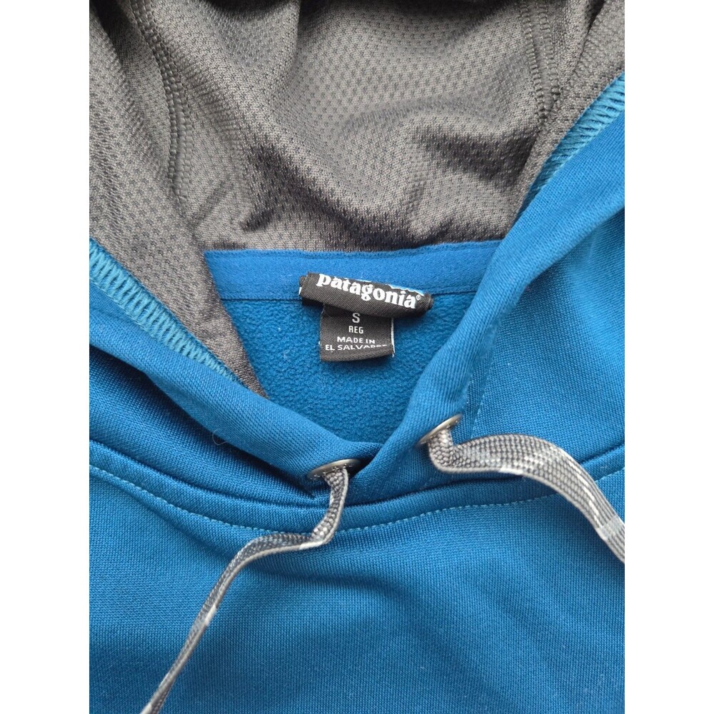 Patagonia Hoodie Shop Sticker PolyCycle Men's S Blue Sweatshirt 39518 *Read* - Picture 3 of 6